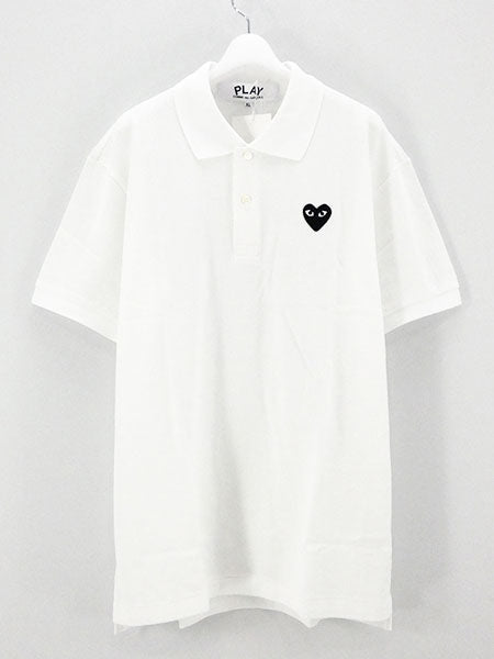 【PLAY COMME des GARCONS】POLO SHIRT T066 (WHITE)