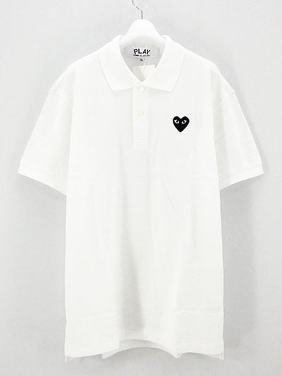 【PLAY COMME des GARCONS】 POLO SHIRT T066 (WHITE)
