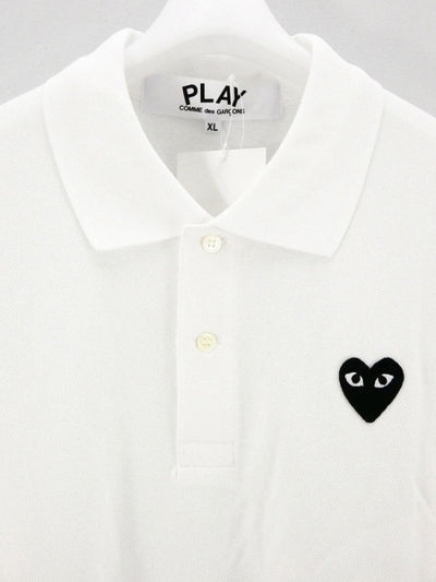 【PLAY COMME des GARCONS】 POLO SHIRT T066 (WHITE)