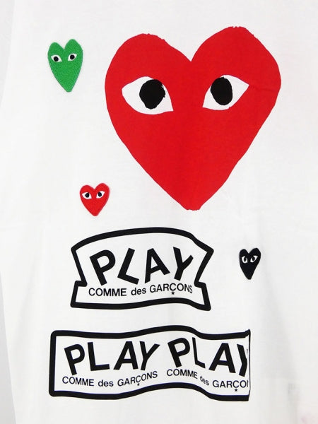 PLAY COMME des GARCONS】S/S T-SHIRT T280 (WHITE) – ONENESS ONLINE STORE