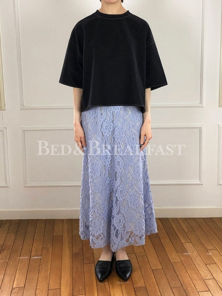 SALE 50%OFF!<br> 【BED&amp;BREAKFAST】Floral Stretch Lace Skirt 