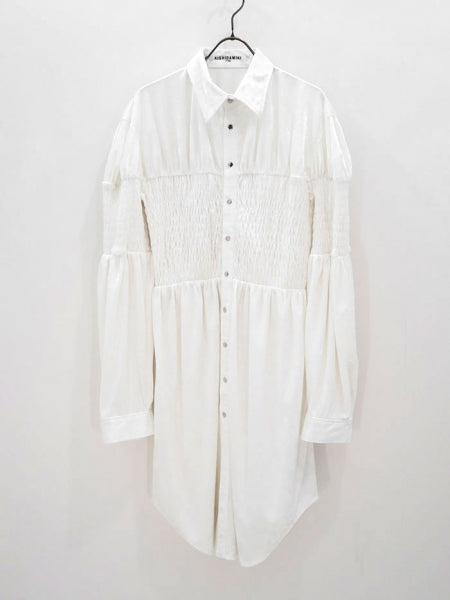 SALE 60%OFF ! , 【KISHIDAMIKI/キシダミキ】Shirring long shirt