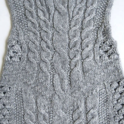 SALE 50%OFF ! <br/>【Mame Kurogouchi/マメ】Multi-Pattern Cable Sleeveless Knitted Vest