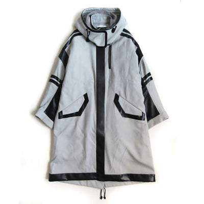 SALE 50%OFF ! <br/>【Mame Kurogouchi/マメ】Shadow Patched Wool Hooded Coat