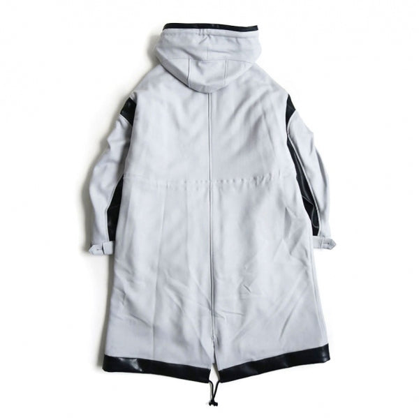 SALE 50%OFF ! , 【Mame Kurogouchi/マメ】Shadow Patched Wool Hooded Coat