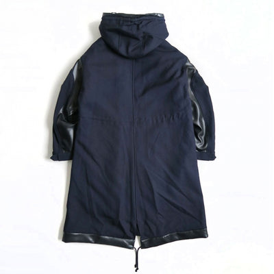 SALE 50%OFF ! <br/>【Mame Kurogouchi/マメ】Shadow Patched Wool Hooded Coat