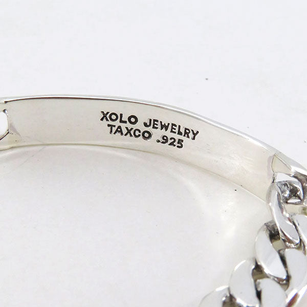 XOLO JEWELRY/ショロ ジュエリー】ID Basic Link Bracelet 8mm (19cm