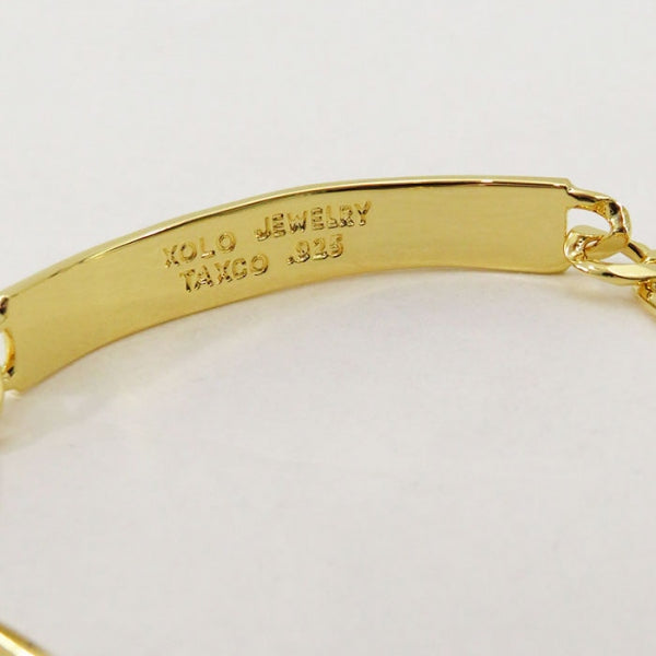 [XOLO JEWELRY/XOLO Jewelry] ID 椭圆形互扣手链 6mm（19cm）<br> XOB039-19AG 