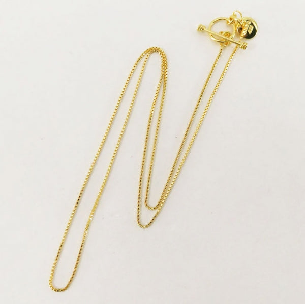 【XOLO JEWELRY/ショロ ジュエリー】Venetian Link Necklace (60cm) K24 Coating <br/>XON009-60AG