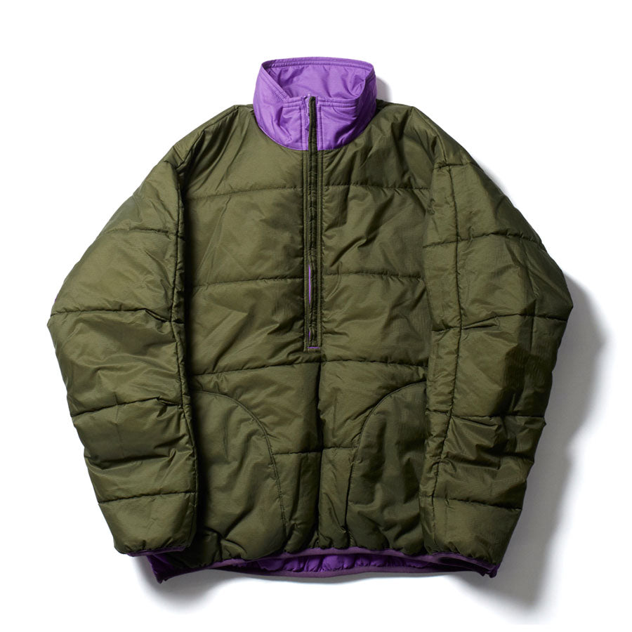 SALE 30%OFF ! , 【DAIWA PIER39/ダイワピア39】, TECH REVERSIBLE PULLOVER PUFF  JACKET (PURPLE×OLIVE) , BJ-22022WL