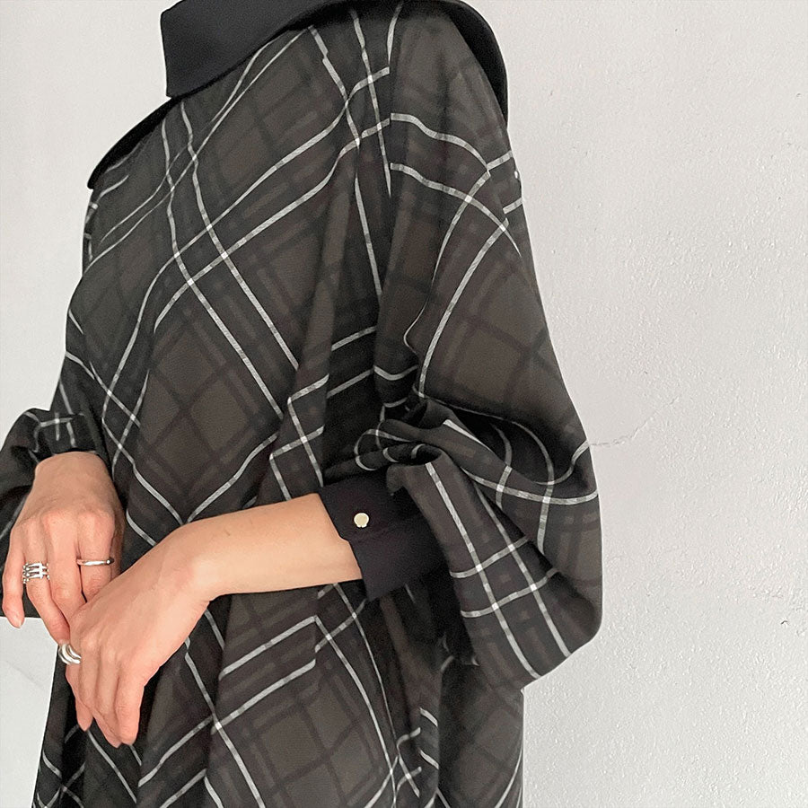 THE RERACS/ザ・リラクス】RERACS CHECK PRINT DRESS 22FW-REOP