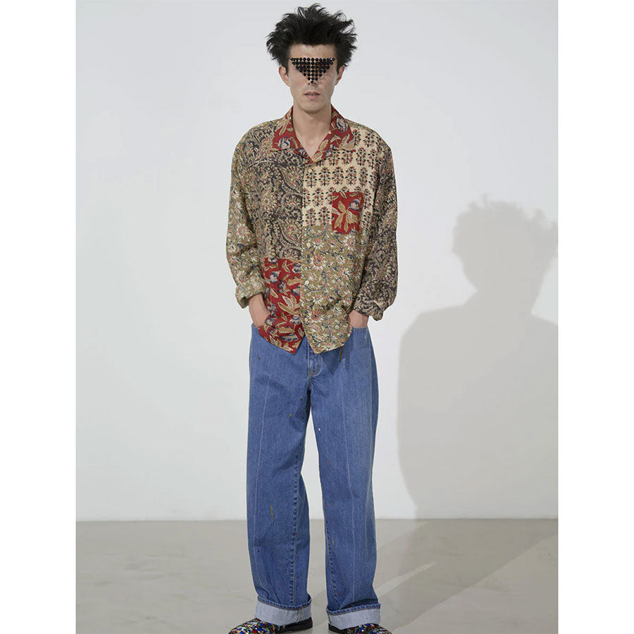 KHOKI/コッキ】Kalamkari long sleeve shirt 23ss-b-03の通販 