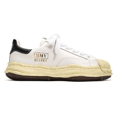 【Maison MIHARA YASUHIRO】<br>"BLAKEY" VL OG Sole Leather Low-top Sneaker (WHITE) <br>A09FW731