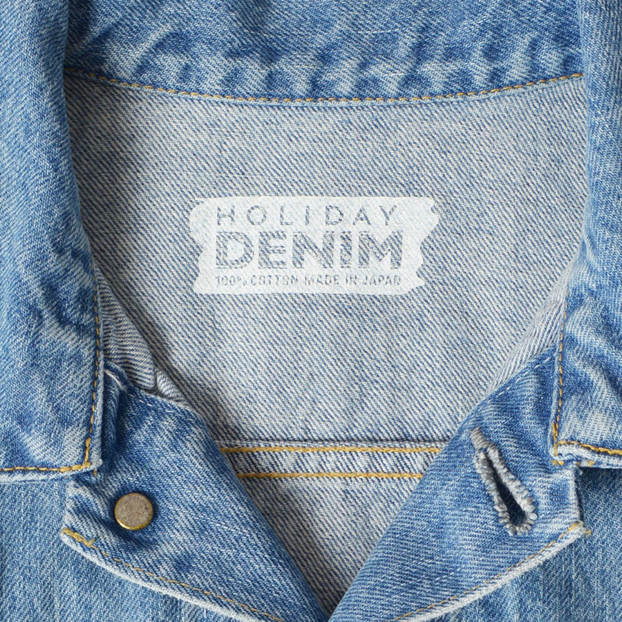HOLIDAY/ホリディ】CROPPED DENIM JACKET (LIGHT INDIGO