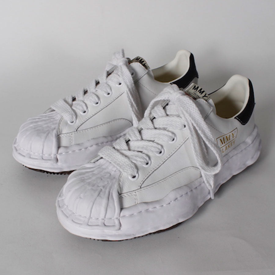 【Maison MIHARA YASUHIRO】<br>"BLAKEY" OG Sole Leather Low-top Sneaker (WHITE) <br>A06FW702