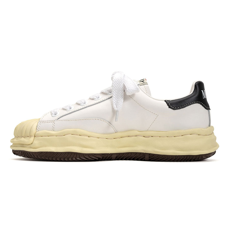 【Maison MIHARA YASUHIRO】<br>"BLAKEY" VL OG Sole Leather Low-top Sneaker (WHITE) <br>A09FW731