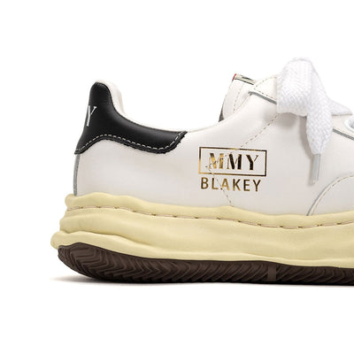 【Maison MIHARA YASUHIRO】<br>"BLAKEY" VL OG Sole Leather Low-top Sneaker (WHITE) <br>A09FW731