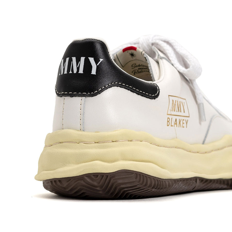 【Maison MIHARA YASUHIRO】<br>"BLAKEY" VL OG Sole Leather Low-top Sneaker (WHITE) <br>A09FW731