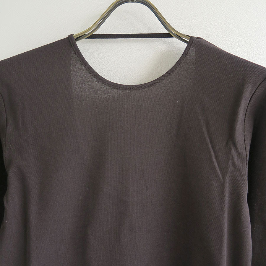 【IIROT/이롯트】<br> Round Open Long Tee<br> 021-023-CT60 