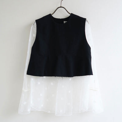 【GREED/グリード】<br>Small Flower embroidery Long Top <br>6075100040