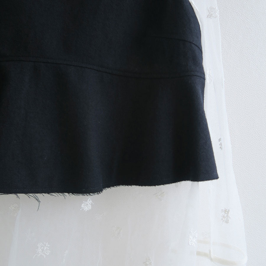 【GREED/グリード】<br>Small Flower embroidery Long Top <br>6075100040