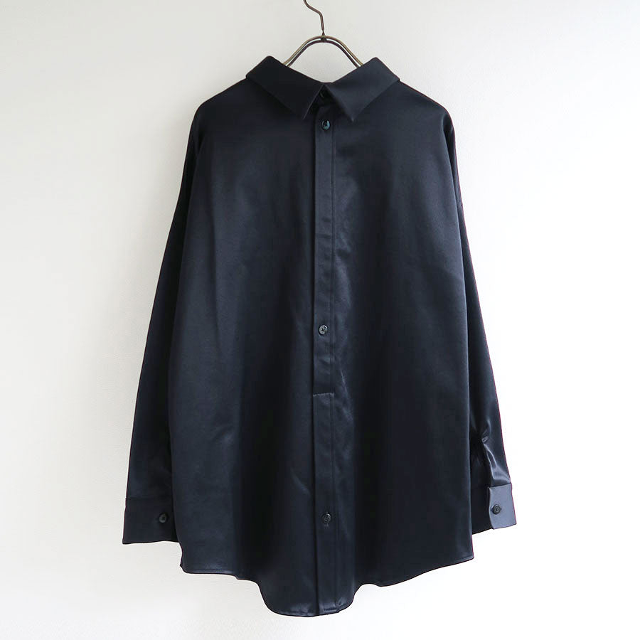 【IIROT/이롯트】<br> Satin Back Open Shirt<br> 020-022-WSH30 