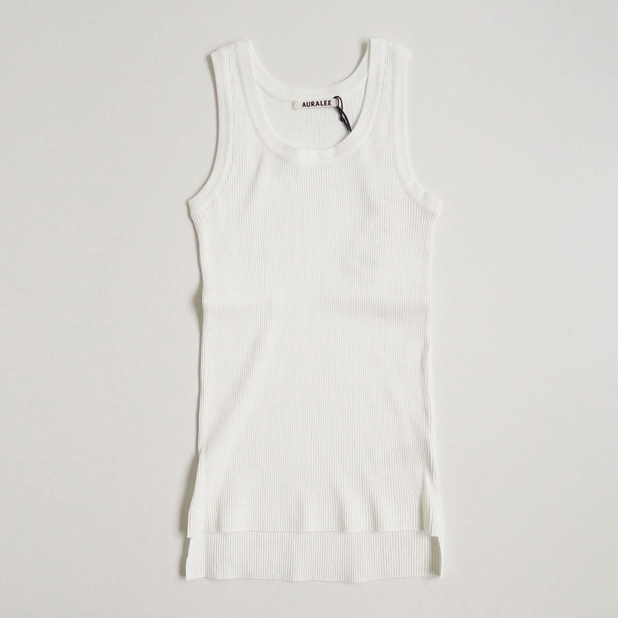 AURALEE/オーラリー】GIZA HIGH GAUGE RIB KNIT TANK A00T03HRの通販