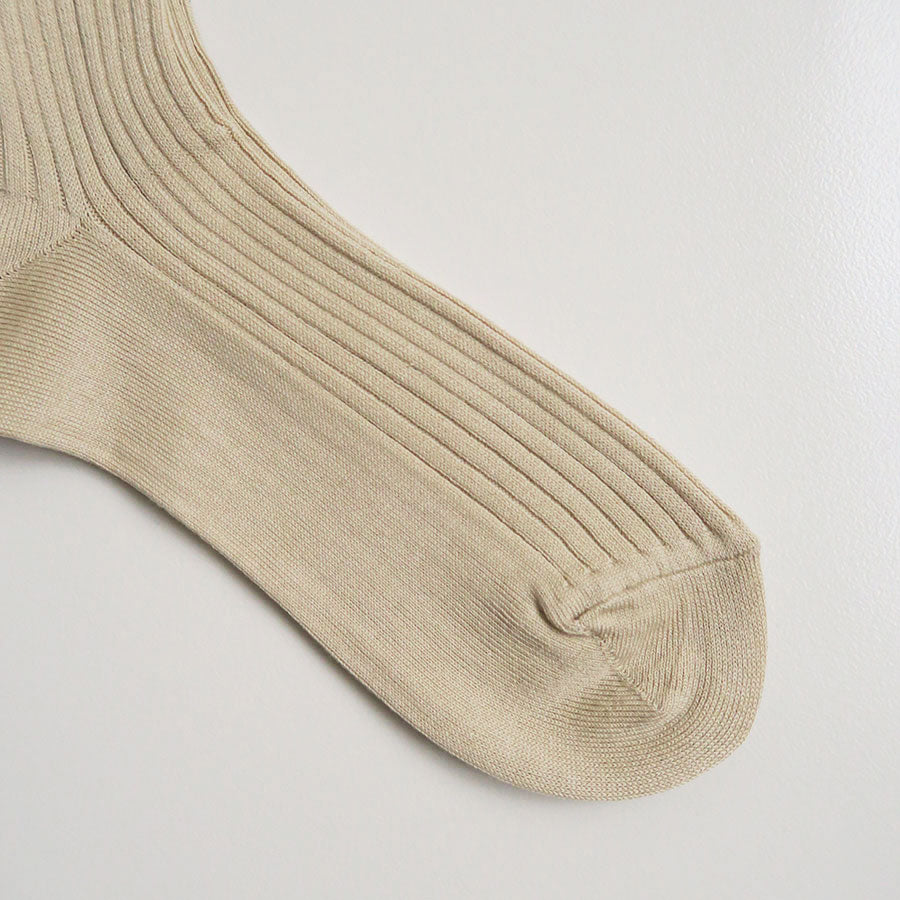 【AURALEE/オーラリー】<br>GIZA HIGH GAUGE SOX <br>A00S02SX-W