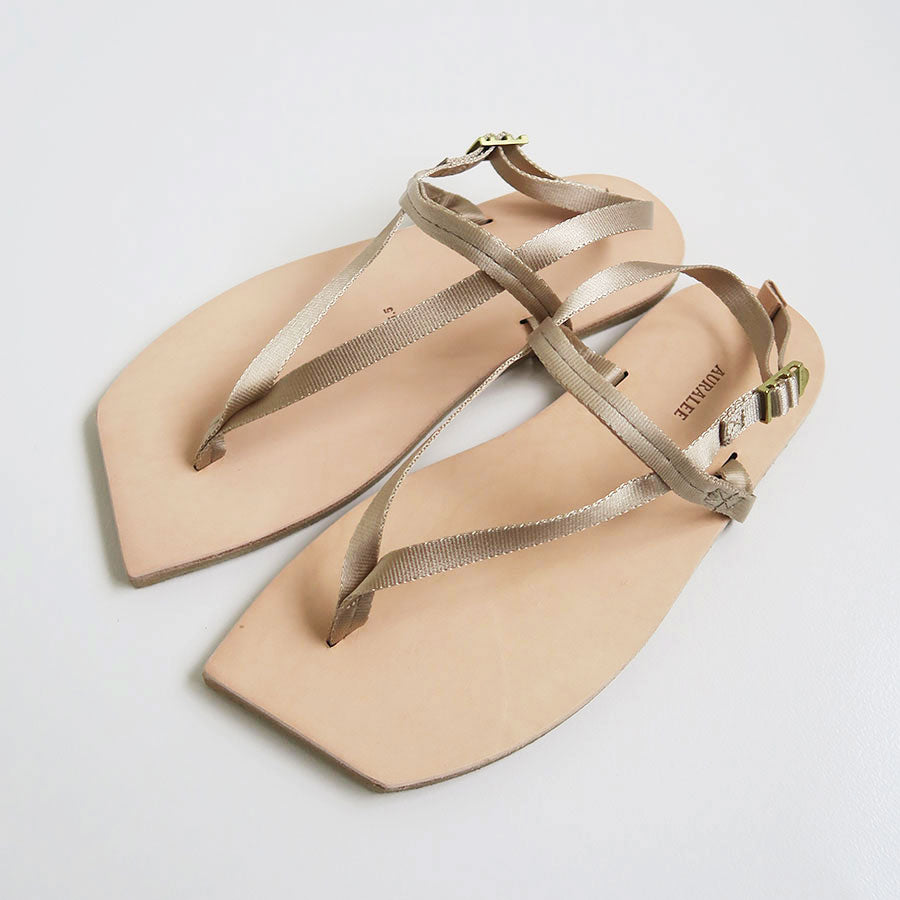 AURALEE/オーラリー】BELTED LEATHER SANDALS MADE BY FOOT THE COACHER A23SS01FTの通販  「ONENESS ONLINE STORE」