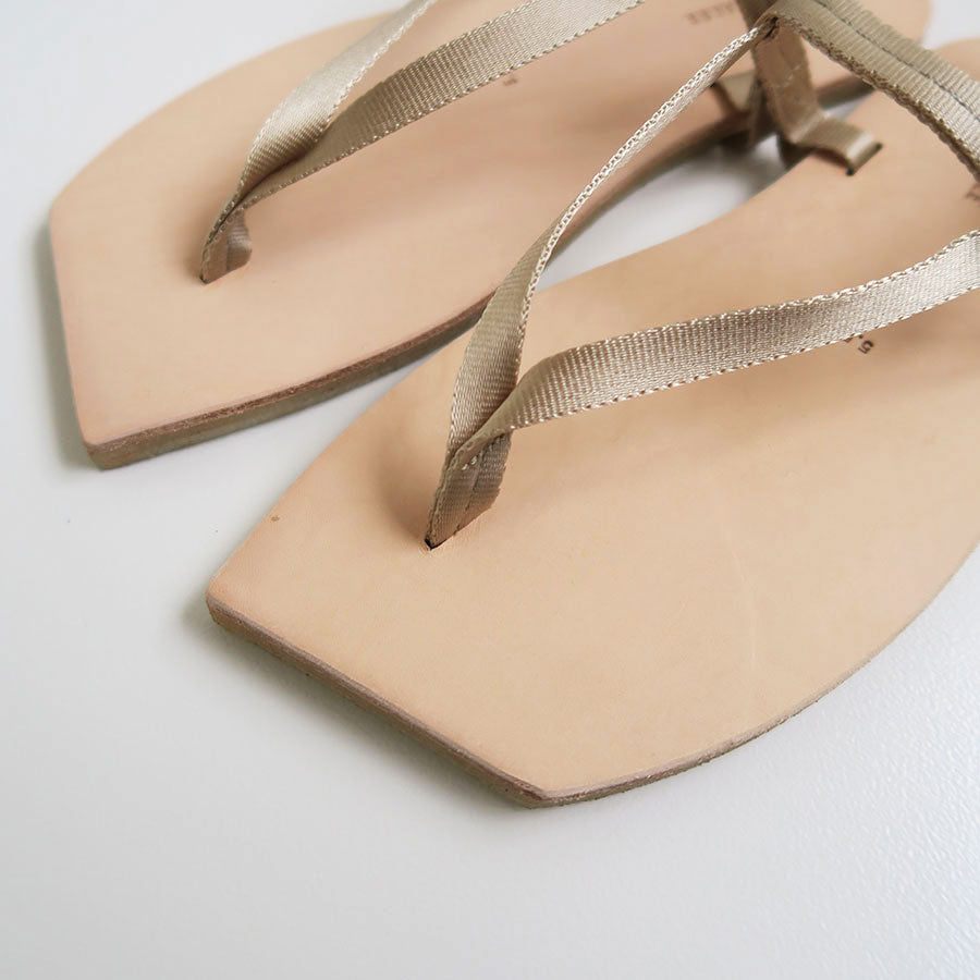 SALE 50%OFF!<br> 【AURALEE/오라리】<br> BELTED LEATHER SANDALS MADE BY FOOT THE COACHER<br> A23SS01FT 