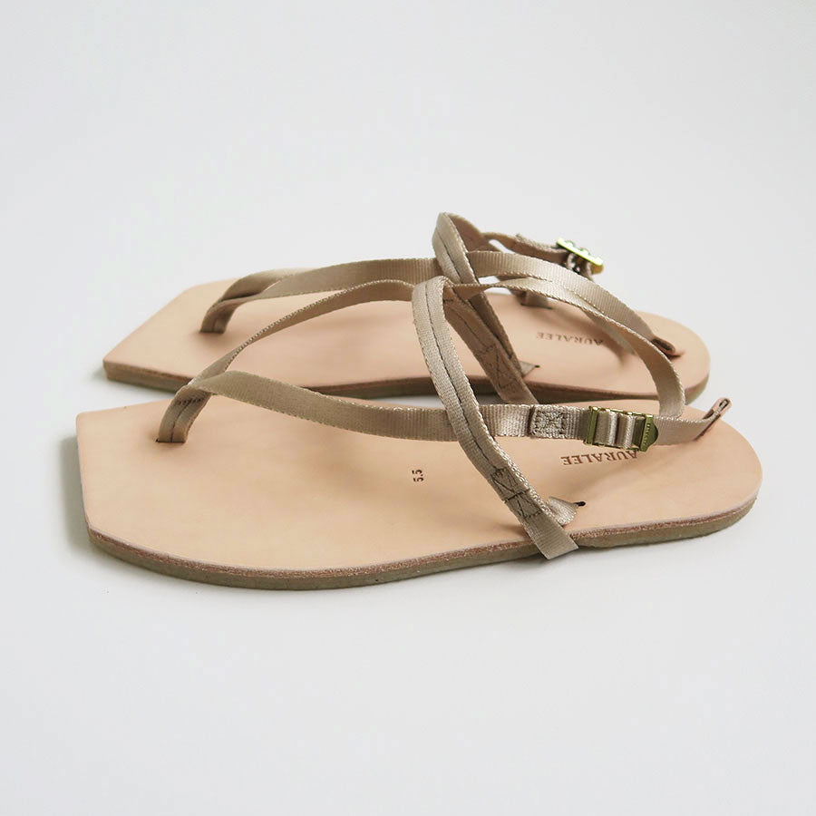 AURALEE/オーラリー】BELTED LEATHER SANDALS MADE BY FOOT THE COACHER A23SS01FTの通販  「ONENESS ONLINE STORE」