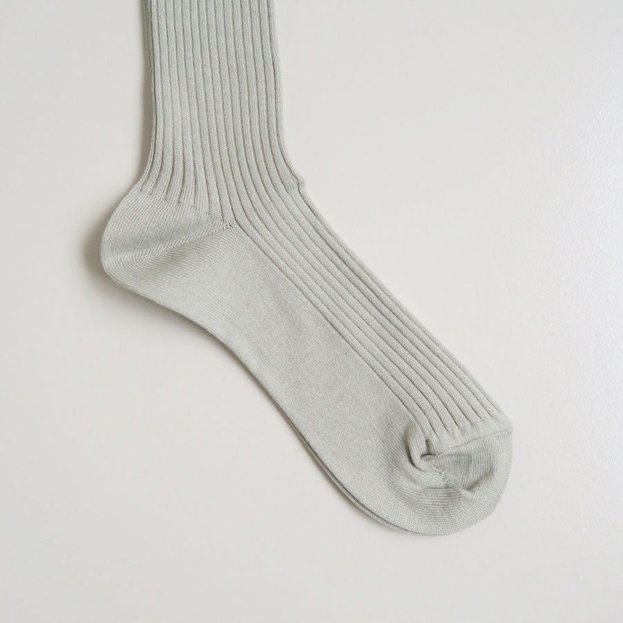 【AURALEE/オーラリー】<br>GIZA HIGH GAUGE SOX <br>A00S02SX-W