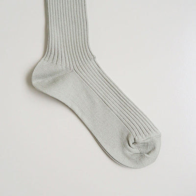 【AURALEE/オーラリー】<br>GIZA HIGH GAUGE SOX <br>A00S02SX-W