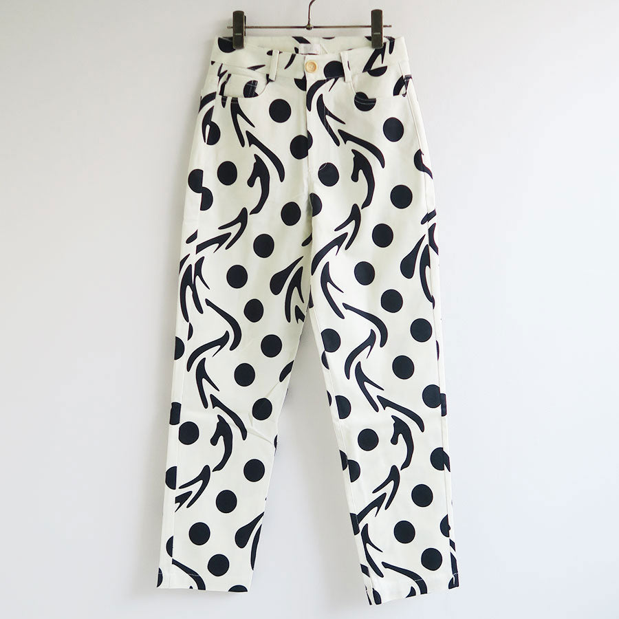 vatka vatka 緑と白のスワールパターン チノパン wonderland - 2tuck chino's/2タックチノパンツ | NapsNote