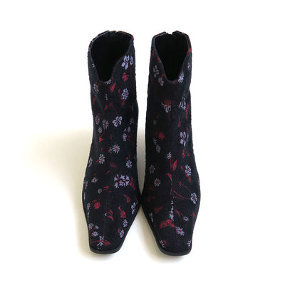 SALE 50%OFF ! <br/>【Mame Kurogouchi/マメ】<br>Floral Jacquard Boots<br>MM22PF-AC302