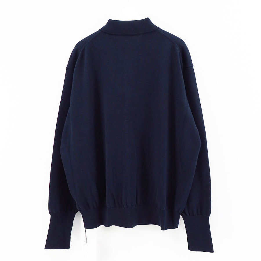 A.PRESSE/アプレッセ】Cotton Knit Polo Collar Cardigan 23SAP-03-07H