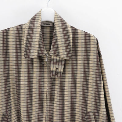 SALE 60%OFF ! <br/>【AUBETT/オーベット】<br>綿×サマーウール平二重織 ZIPUPブルゾン <br>23-01-031