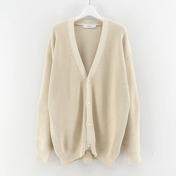 極美品 グラフペーパー High Density Cardigan ブラウン 0 Graphpaper(グラフペーパー)High Density Cardigan(GM233-80061B