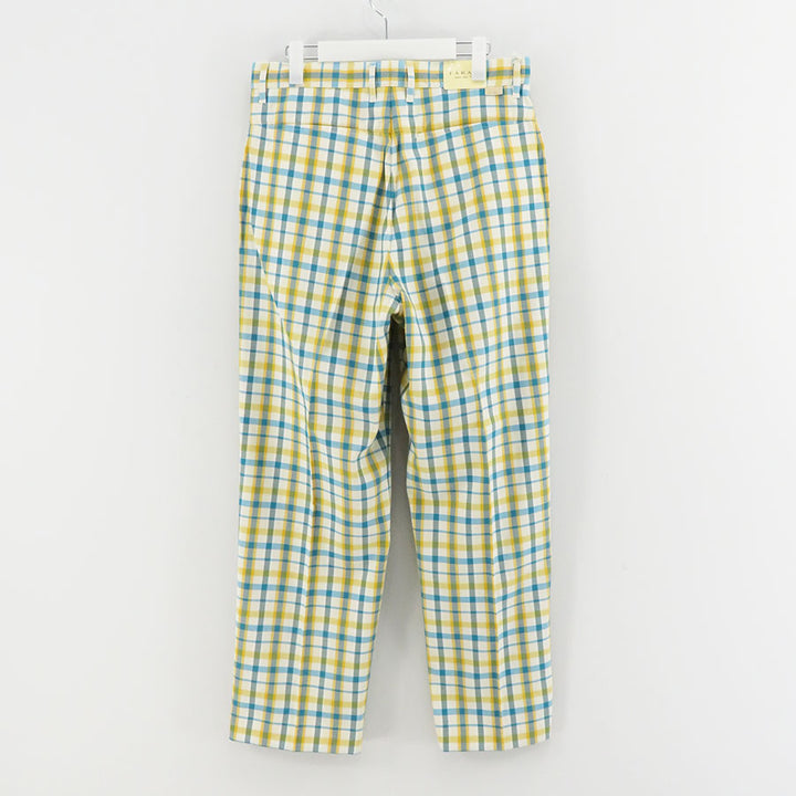 FARAH/ファーラー】スーベニアチェック Two-tuck Wide Tapered Pants 
