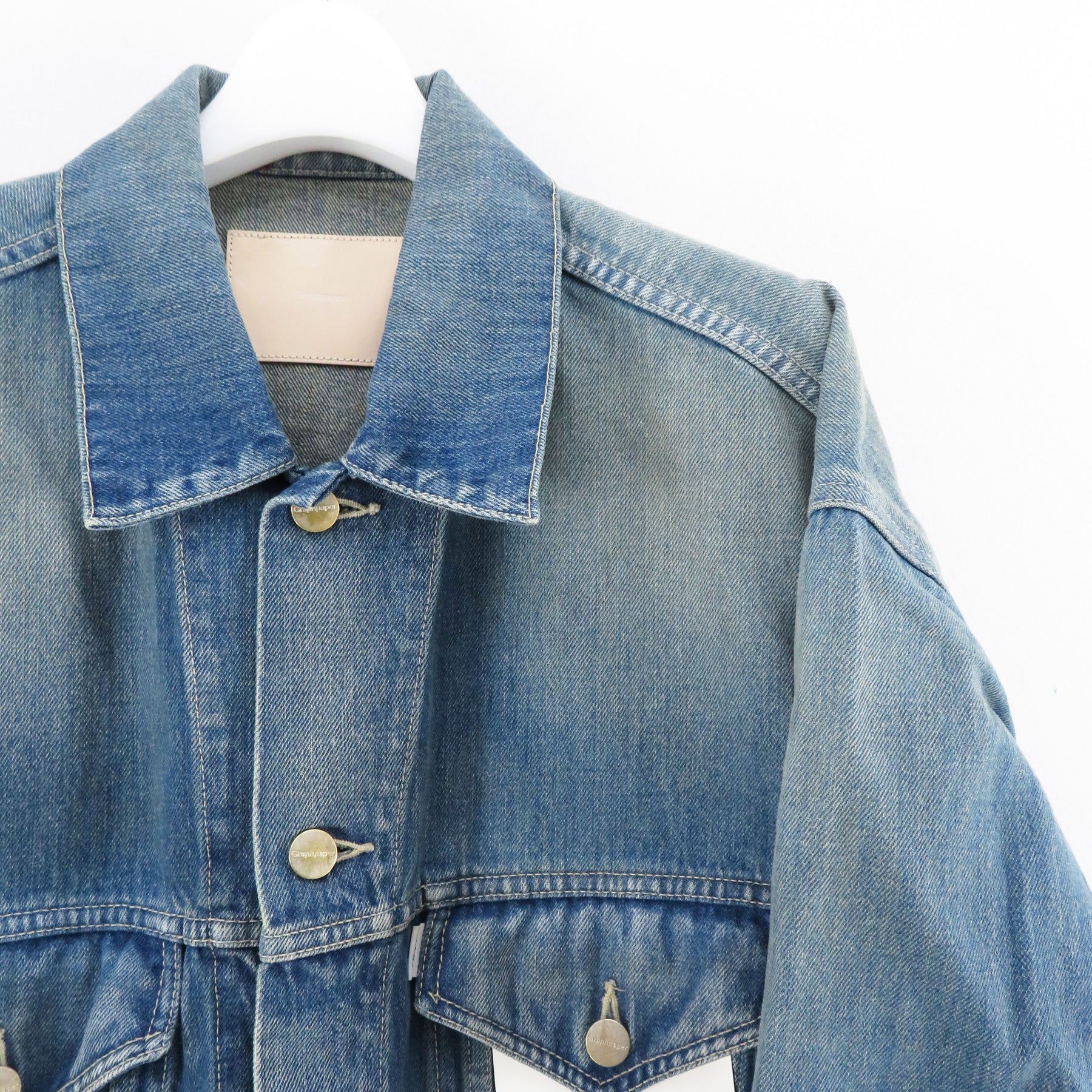 保障できる Graphpaper 23ss Denim Trucker Jacket アウター