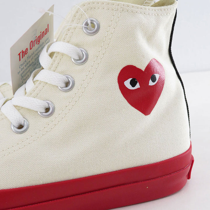 PLAY COMME des GARCONS/プレイコムデギャルソン】PLAY CONVERSE CHUCK TAYLOR (WHITE)  AZ-K121-001の通販 「ONENESS ONLINE STORE」