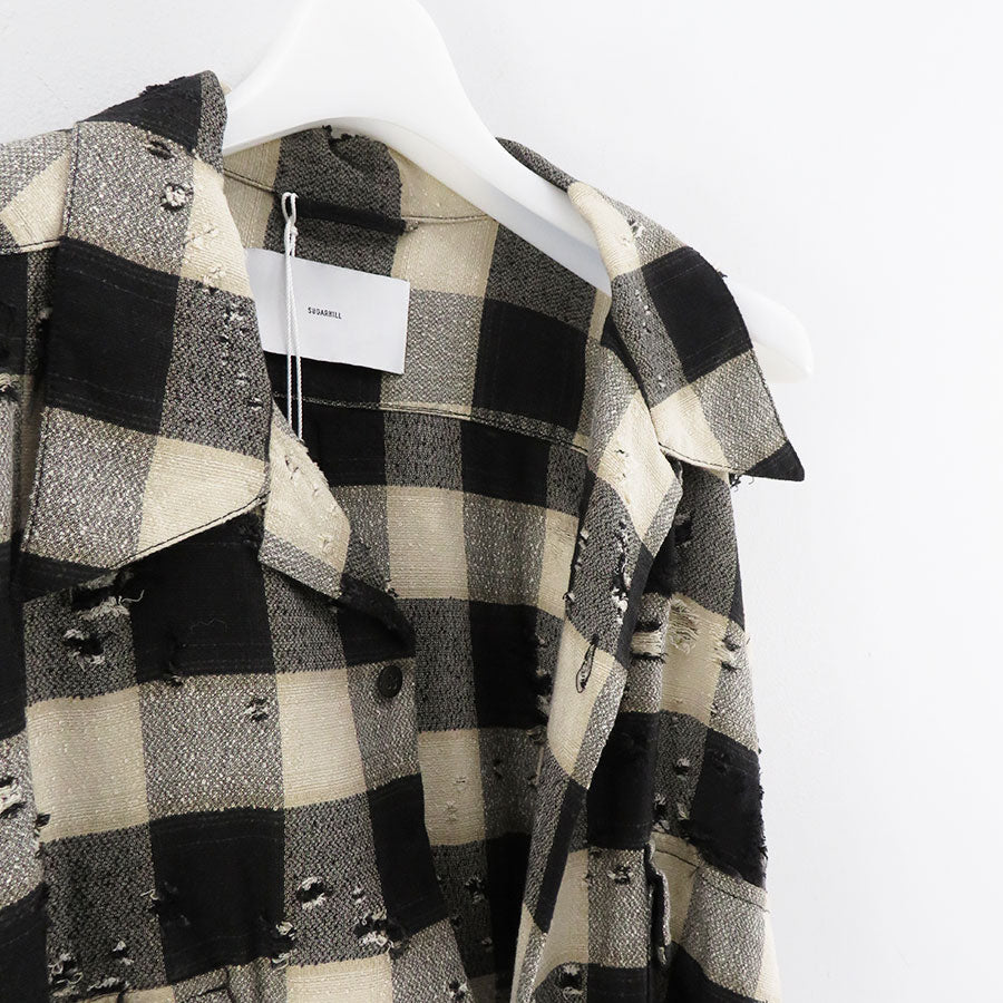 SUGARHILL BURNT OMBRE PLAID BLOUSE 掘り出し物を検索。 メンズ