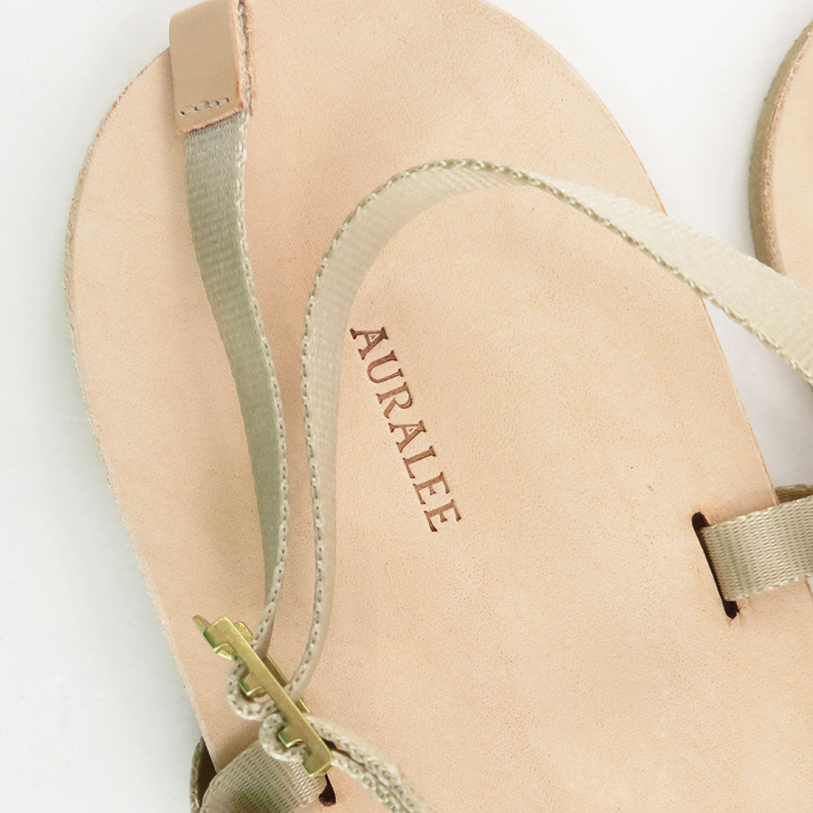 AURALEE/オーラリー】BELTED LEATHER SANDALS MADE BY FOOT THE