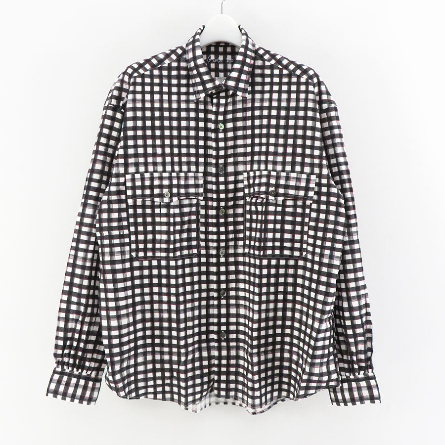 【Porter Classic/ポータークラシック】<br>ROLL UP 水彩 GINGHAM SHIRT <br>PC-016-2215
