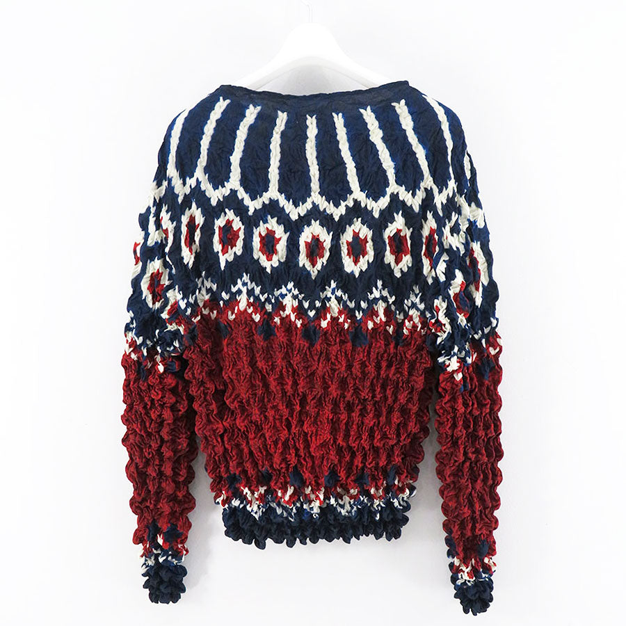 SALE 40%OFF ! , 【M A S U/エムエーエスユー】, POPCORN NORDIC SWEATER , MVFW-CS0122