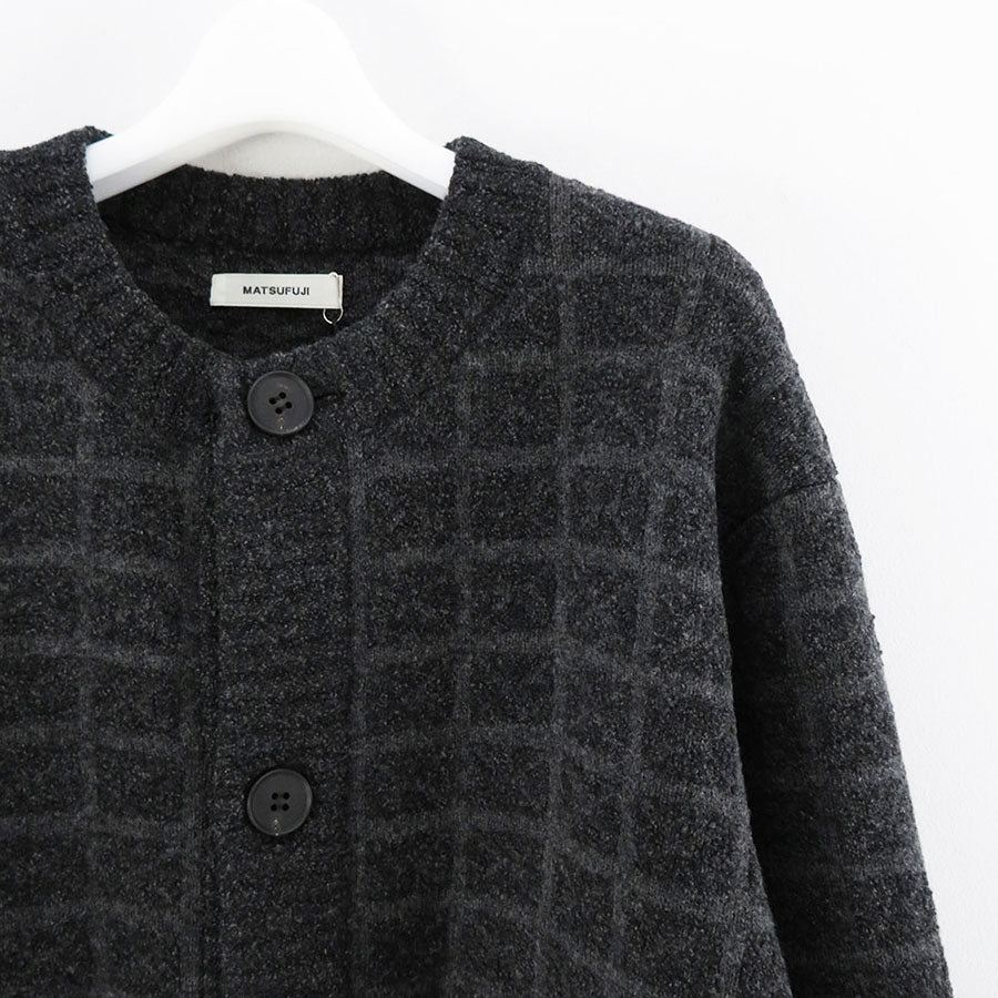 SALE 60%OFF ! , 【MATSUFUJI/マツフジ】, Jacquard Cardigan , M223-0501