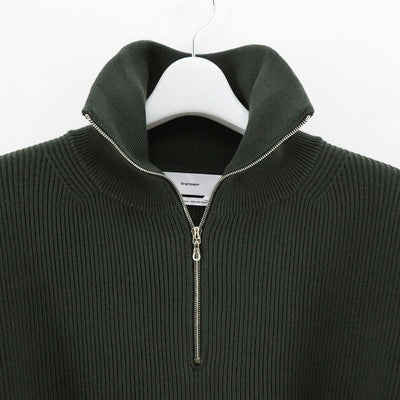 Graphpaper/グラフペーパー】High Density High Neck Zip Knit GU223