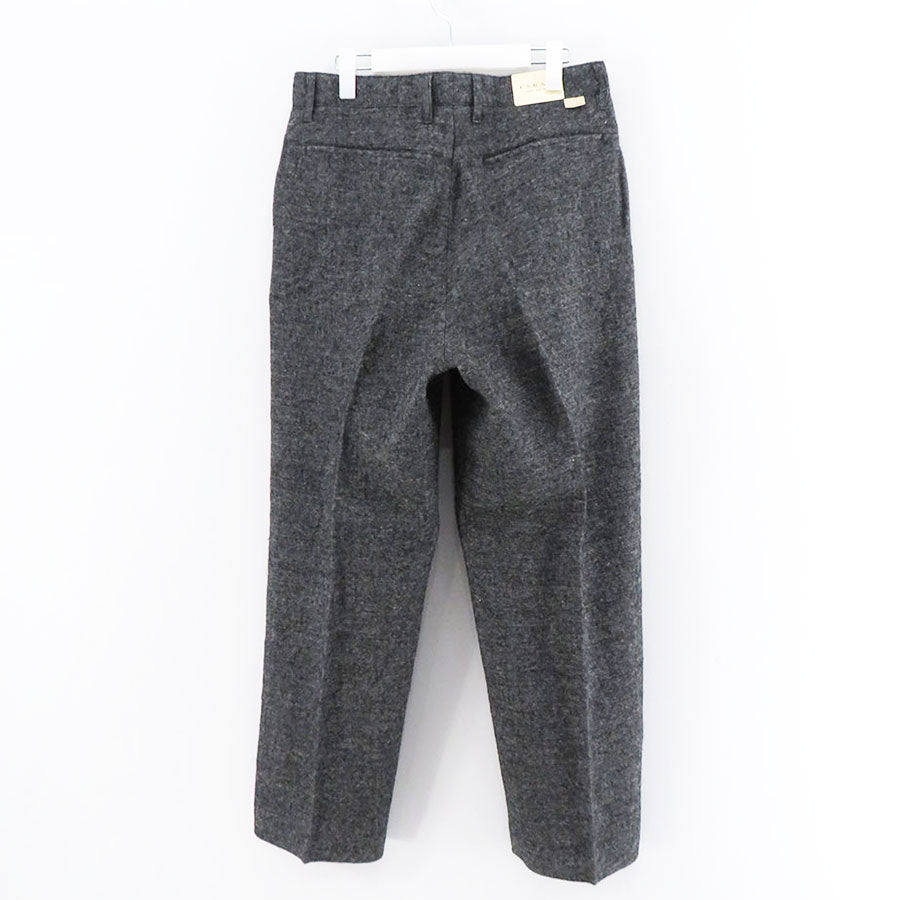 SALE 40%OFF!<br> 【FARAH/팔러】<br> 셰틀랜드 울 린넨 Two-tuck WIde Tapered Pants<br> FR0202-M4014 