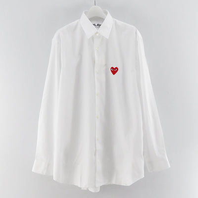 [玩 COMME des GARCONS]<br>长袖衬衫（白色）<br> AZ-B002-051 