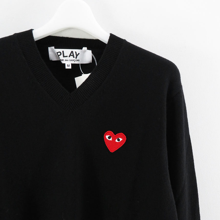 PLAY COMME des GARCONS/プレイコムデギャルソン】V-NECK PULLOVER AZ-N002-051の通販 「ONENESS  ONLINE STORE」